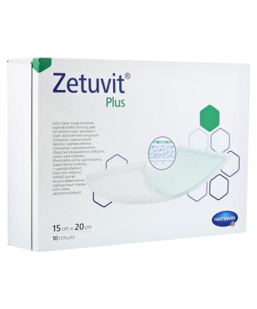 Zetuvit Plus absorbent compresses sterile 15 x 20 cm 10 pieces - Buy Online on GoSupps.com
