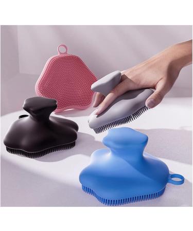 Silicone Face Scrubber Exfoliating Brush for Men and Women - Black - Buy Online on GoSupps.com