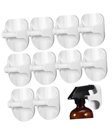 Garvalon 10 pieces of spray bottle holder Self -adhesive spray bottles hanging hooks spray bottles wall holder damage -free bottle hanger self -adhesive spray bottles hooks