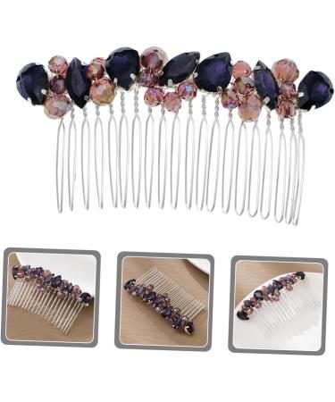 DOITOOL real hair side fringe wedding hair accessories for brides wild comb headgear hair Hair up hair combs European and American Hair piece diamond diamond hair accessories - Buy Online on GoSupps.com