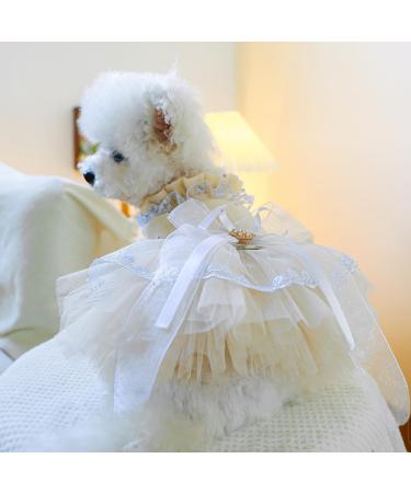 Buy Bt Bear Small Dog Dress - Adorable Puppy Skirt & Tutu Rock for Cats & Small Dogs - Perfect for Weddings & Special Occasions - Size S Apricot - Buy Online on GoSupps.com