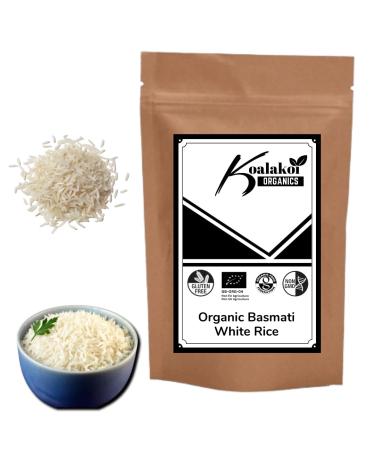 Koalakoi ORGANIC Certified Basmati White Rice from Pakistan (400g - 4.5kg) | Great For Brain Health | Premium Quality Non-GMO | 100% Natural | Source Of Minerals (400g)