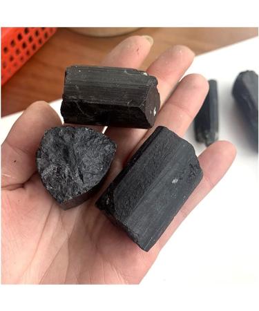 Natural Crystal Rough for 1pcs Natural Crystal Large Grain Black Tourmaline ore Mark Jet Stone Crystal Quartz Mine Standard CollectionGift dingchi (Size : 120-150g) - Buy Online on GoSupps.com