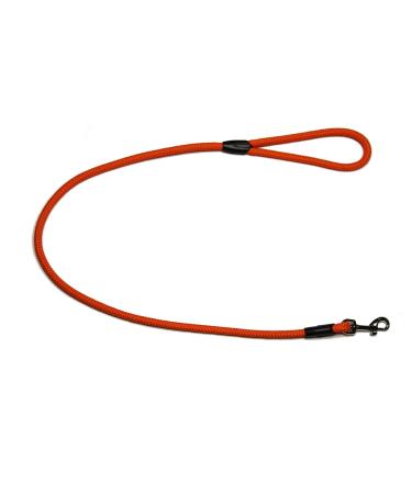 Leash - Rope leash with hand loop Basic 10mm 27 colours 7 lengths (1.00 m orange) 1.00 m orange