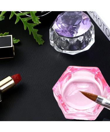 Hexagonal Dappen Dish Cup Crystal Glass Glassware Tool for Nail Art Manicure Care Glass Dappen Dish - Buy Online on GoSupps.com