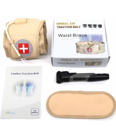 FBITE Lumbar Support Decompression Belt | Inflatable Waist Support for Lower Back Pain Relief - International Shipping Available - Buy Online on GoSupps.com