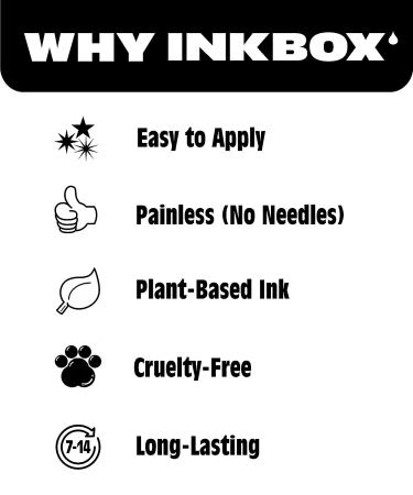 Inkbox Snake Mamba Temporary Tattoo - Premium Semi-Permanent Water-Resistant Design (3x3 in) - Lasts 1-2 Weeks - Buy Online on GoSupps.com
