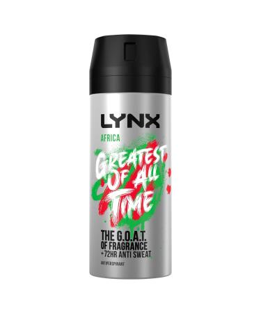 Lynx Limited Edition Africa 25 Years Hot Since '95 Anti-Perspirant Deodorant Spray for Men for 48h Protection 150 ml 150 ml (Pack of 1)