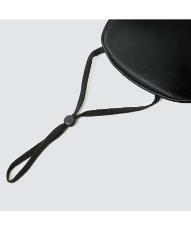 Premium Mulberry Silk Sleep Mask for Men & Women - Adjustable Ear-Hanging Strap Large Black Eye Mask for Ultimate Comfort - Buy Online on GoSupps.com