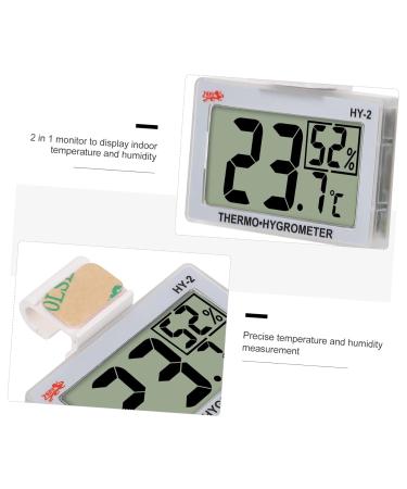 MipCase Mini Refrigerator Hygrometer - 3-Piece Glass Temperature & Humidity Measuring Device for Home & Aquarium - Multi-functional 5.5x5x1.5cm - Buy Online on GoSupps.com