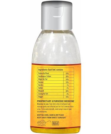 Buy Ayurvedic Oil for Knee Pain & Joint Relief - 100ml | Natural Muscular Pain & Inflammation Relief - Buy Online on GoSupps.com