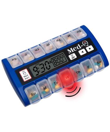 Digital Pill Box Single Beep Alarm and LED Alert