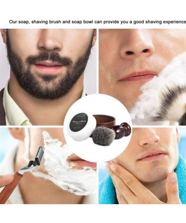 Frcolor Men's Hair Shaving Brush Set - Wooden Cup Bowl Soap Razor Accessories | Premium Shaving Kit for Barber & Home Use - Buy Online on GoSupps.com