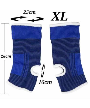 2x Ankle Bandages for Pain Relief & Support - Ideal for Sports Rehabilitation and Daily Use (XL) - Buy Online on GoSupps.com