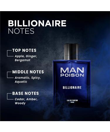 Man Poison Billionaire Perfume For Men 100ml Exquisite Eau De Parfum Premium Liquid Perfume Long Lasting & Spicy Ideal Gift - Buy Online on GoSupps.com
