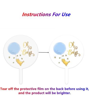 Pooh Cake Topper Acrylic Cute Winnie Cake Topper For Birthday Party Cake Decorations Baby Shower Decorations Perfect Addition For Winnie Bee Theme Party Supplies 1 St Birthday Style a - Buy Online on GoSupps.com