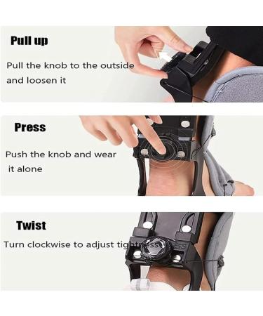 Foot Drop Orthosis & Plantar Fasciitis Splint - Adjustable Ankle Brace for Effective Arch Pain Relief - Breathable & Perforated - Left Small Size - Buy Online on GoSupps.com