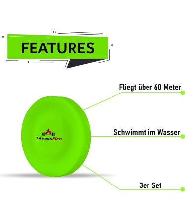 3 Set Mini Frisbee - Fly Over 60 Meters | Trend Sport & Eco-Friendly Alternative to Traditional Frisbees - Buy Online on GoSupps.com