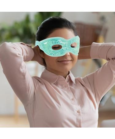 minkissy Gel Cooling Mask Eye with Eye Holes Cooling Eye Mask Reusable Hot/Cold Gel Eye Masks Cold Eye Compress Mask Light Green - Buy Online on GoSupps.com