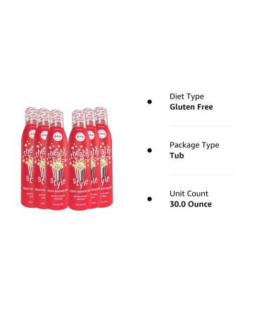 Winona Pure Popcorn Butter Theater Style 5oz (6-Pack) | 0 Calorie Delicious Popcorn Spray for Popcorn Lovers - Buy Online on GoSupps.com