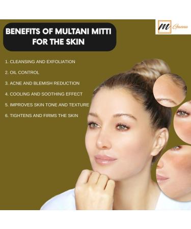 mGanna 100% Natural Purified Multani Mitti Mud | Fullers Earth Clay Powder Cosmetic Grade | Natural Face Mask 454 GMS / 1 LBS - Buy Online on GoSupps.com