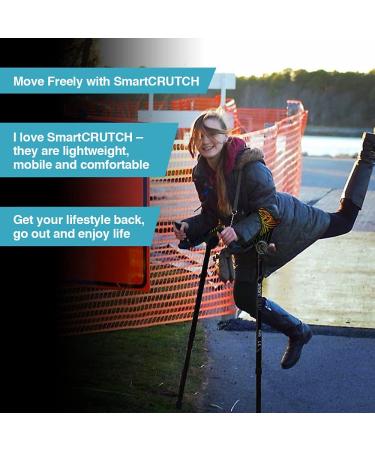 smartCRUTCH Ergonomic Custom Forearm Crutches for Adults - Adjustable with Rotating Forearm, Multiple Colors - Heights 4'11 to 6'7 - 250 lbs - Galaxy Design - Buy Online on GoSupps.com