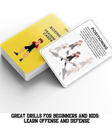 Puredrop Boxing Training Drill Cards - Perfect Solo Practice Equipment for Boxers, Beginners, and Kids | Home Workouts and Exercises | Boxing Bag Alternative - Buy Online on GoSupps.com