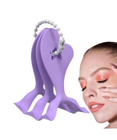 FmtwPhn Winged eyeliner stencil eyeliner stencil tool 3 Piece Contour Eye Makeup Template for Beginners Eyelash applicator eyeliner helper for dates business travel performance Purple