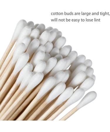 500 Ct 6'' Lint-Free Long Cotton Swabs - Pure Cotton Tips for Gun Cleaning, Makeup, Pet Care, Electronics - Durable Stem - Case Packaging - Buy Online on GoSupps.com
