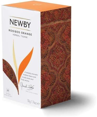 Newby Teas Classic Rooibos Orange Teabags 25-Count - Exquisite Blend for a Refreshing Experience - Buy Online on GoSupps.com