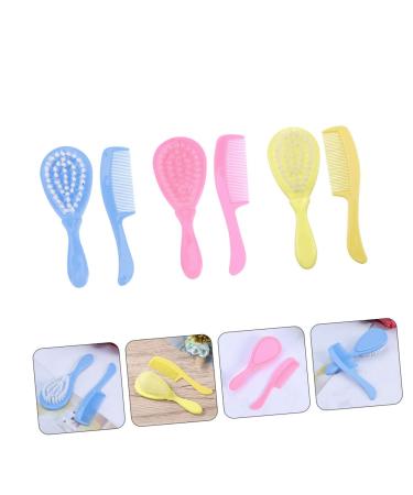 Hemoton 6pcs Children's Comb & Brush Set for Babies and Toddlers - Infant Hair Care Kit with Wooden and PP Brushes - Buy Online on GoSupps.com