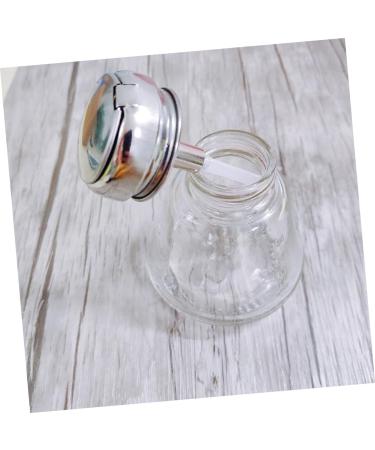 minkissy Nail Polish Remover Bottle Liquid Dispenser Lockable Pump Dispenser Liquid Containers Push down Pump Bottle Terrarium Glass Containers for Liquids Pumping Bottle To Pump Water - Buy Online on GoSupps.com