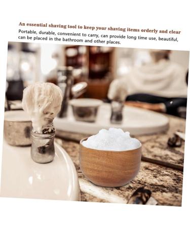 Magiclulu Shaving Foam Bowl | Foldable Metal Ridge & Wood Shaving Soap Bowl for Men - Perfect Shaving Accessories - Buy Online on GoSupps.com