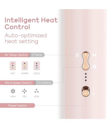 Parwin Pro Beauty 4-in-1 MaxAIR Styler Hair Dryer Brush Set - Hairdryer, Curler, Hot Brush for Styling, Volumizing, and Curling with Ion Care - High-Speed Motor - Pink - Buy Online on GoSupps.com