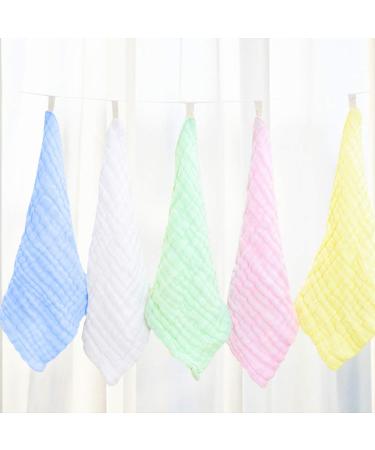 Teogneot 5 Pcs Baby Towels - Soft Muslin Washcloths for Sensitive Skin | Perfect Newborn Gifts | 30 x 30 cm - Buy Online on GoSupps.com
