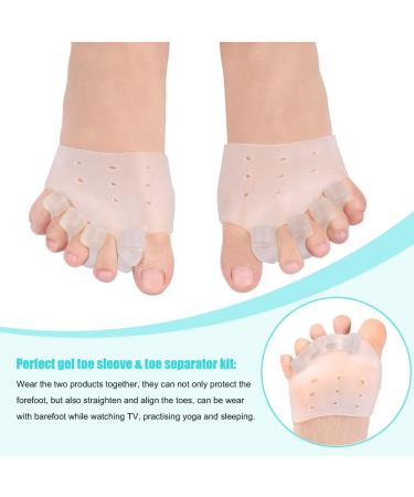 Premium Gel Toe Separators and Bunion Corrector with Metatarsal Pads - Ideal for Nighttime Yoga & Running - Buy Online on GoSupps.com