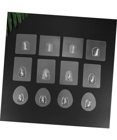 Cabilock 12-Pack Razor Hooks - Transparent Key & Phone Holder Shower & Towel Hooks Decorative Wall Hooks 7x7cm - International Shipping - Buy Online on GoSupps.com