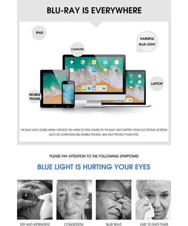 Vevesmundo Blue Light Filter Reading Glasses - Retro Metal Anti-Glare Eyewear for Men & Women | +1.0 to +4.0 Strength - Buy Online on GoSupps.com