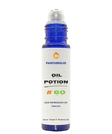 Oil Potion # 60 Inspired by Fracas Women's Uncut Grade A Fragrance Body Oil Dupe Concentrated Long Lasting Roll-On 10ml / 0.33 oz