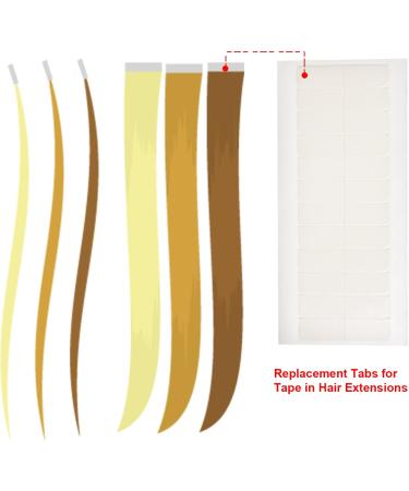 192 Pieces Double Sided Hair Extension Tape 4x0.8 cm - Human Hair Adhesive Tape in 2 Colors - Buy Online on GoSupps.com