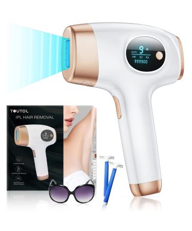 IPL Hair Removal Device Upgraded Permanent Laser Hair Removal for Women and Men with 9 Levels 2 Modes Skin Care Function 999 900 Flashes 3 in 1 Painless Hair Remover at-Home Safe for Full Body Use