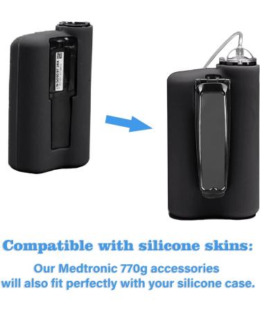 2-Pack Insulin Pump Belt Clip for Medtronic MiniMed 670G 770G 780G 630G 640G Pumps - Black - Buy Online on GoSupps.com