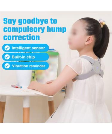 DFHBFG Intelligent Posture Corrector | Smart Adjustable Back Support & Shoulder Trainer - Gray - Buy Online on GoSupps.com