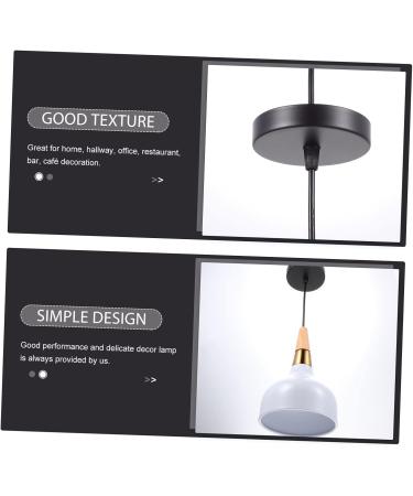 Hemobllo Chandelier Lamp Shade Home Decor Astetic Room Decor Decorative Ceiling Light Dining Table Household White 15X22CM - Buy Online on GoSupps.com