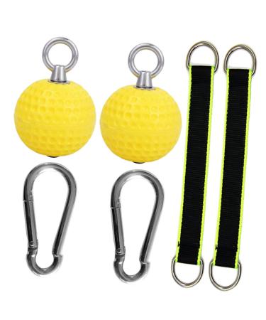 Beaupretty 1 set of grip training ball angle 90 handles gymnasium handle the pull-up bar handle force coach neutral handles forearm strap handle handle pu fitness household
