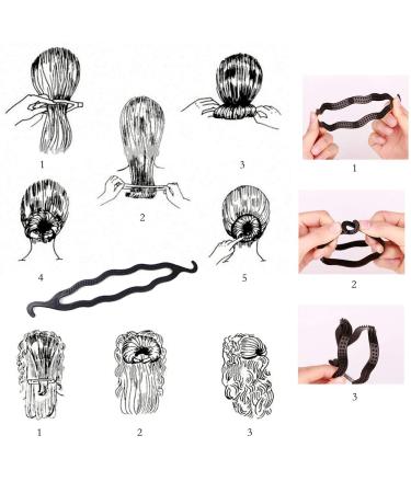 Topsy Hair Styling Tool Kit with Bun Maker, Combs, Braiding Tools - Ponytail Design & French Twist Styling - Buy Online on GoSupps.com