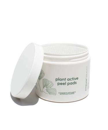 Fitglow Beauty | Plant Active Peel Pads | Mandelic Salicylic & Citric Acid Natural & Vegan Face Exfoliating Skin Resurfacing Facial Blackhead Remover & Toner Skin Care Wipes | 50 Pads