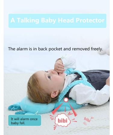Head Safety Protector Pad for Baby Toddler Walker Infant Talking Head Protection Backpack Cushion (Light Blue Elephant) - Buy Online on GoSupps.com