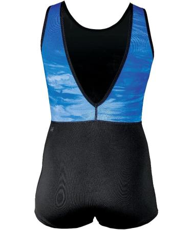 Xcel Women's 1mm Short Jane Wetsuit - Black/Blue Tie Dye | Size 4 - Buy Online on GoSupps.com