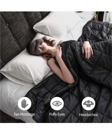 Cozynight Weighted Sleep Mask - Blackout Eye Cover for Relaxing and Restful Night Sleep | 0.8 lbs Gray 5x8 Inch - Buy Online on GoSupps.com